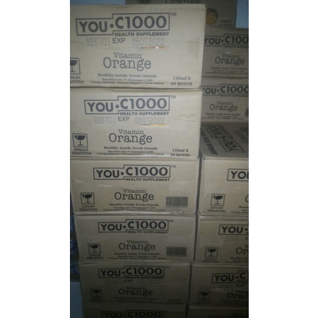 

You C 1000 Rasa orange botol uc1000 140ml x 1 krat isi 30 botol EXP AMAN