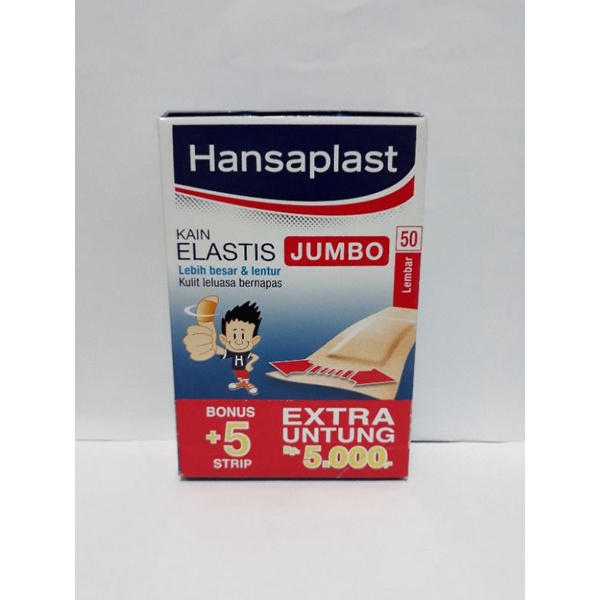 Hansaplast jumbo isi 50 psc / plester hansaplast jumbo isi 50 pcs