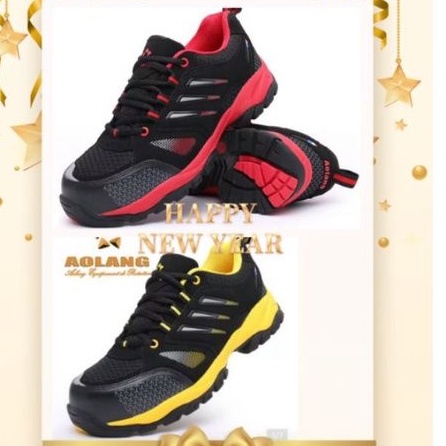 sepatu safety AOLANG sneakers ujung besi import pria wanita