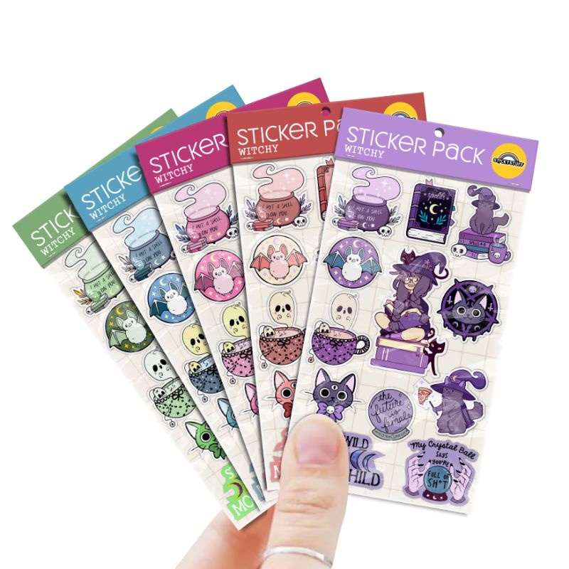 

Mini Sticker Pack Witchcraft | Stiker Set Moon Child | Stiker Vinyl Waterproof Dekorasi Case Handphone - Laptop - Helm