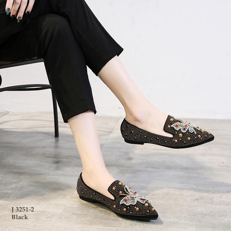 SEPATU FLAT SHOES ANELA LYNE ELEGAND 3251-2