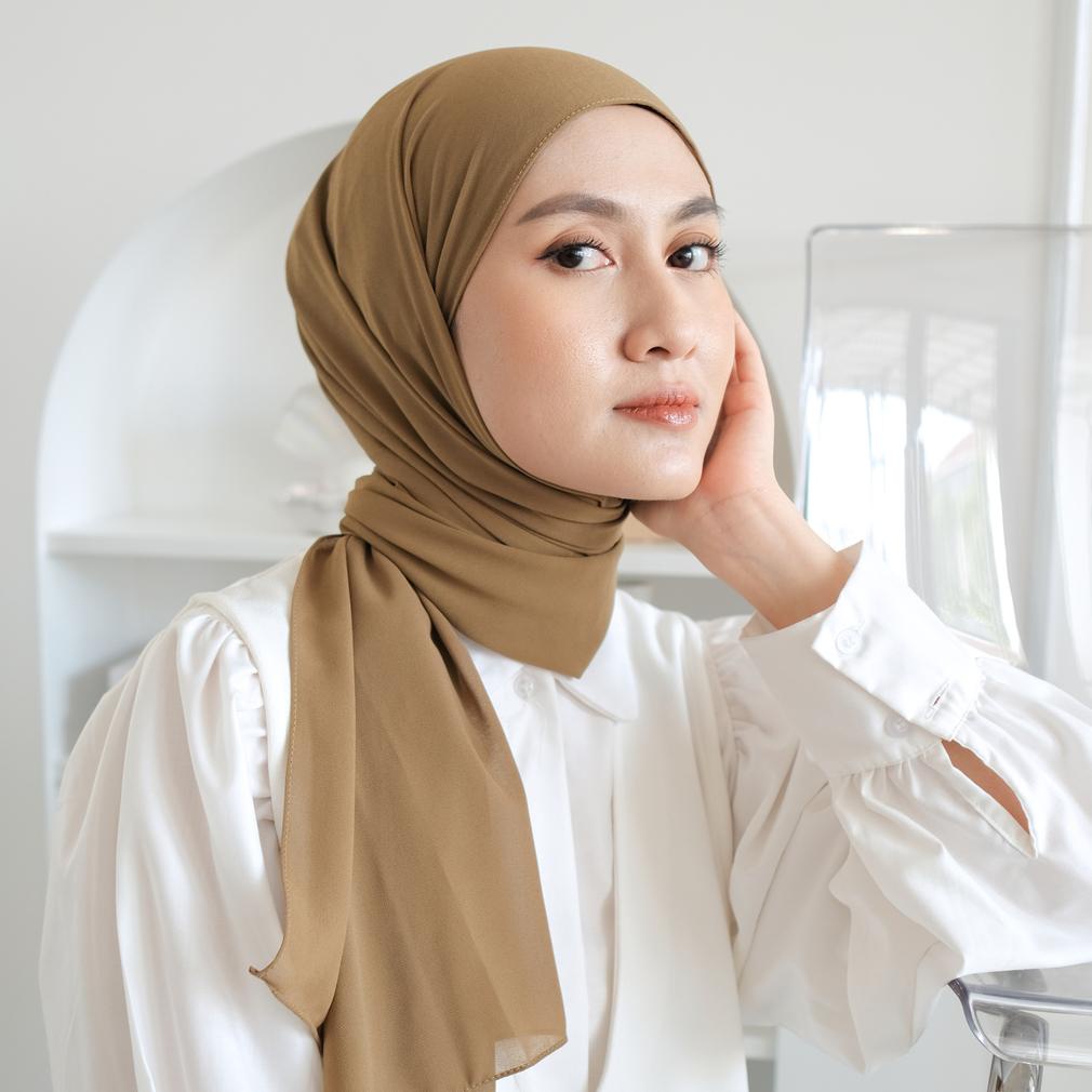 Lozy Hijab - [Defect] Bawal Shawl ( Hijab Pashmina )-Dark Olive