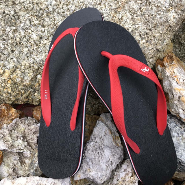 Sandal panama cowok black / red , sandal jepit pria sandal jepit cowok sandal karet