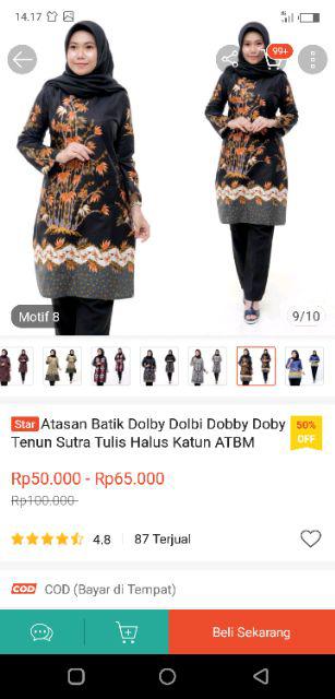 Atasan Tunik Batik Busui Dolbi Dobby Doby Tenun Sutra Tulis Halus Katun Atbm Baron ,sarombit Atasan