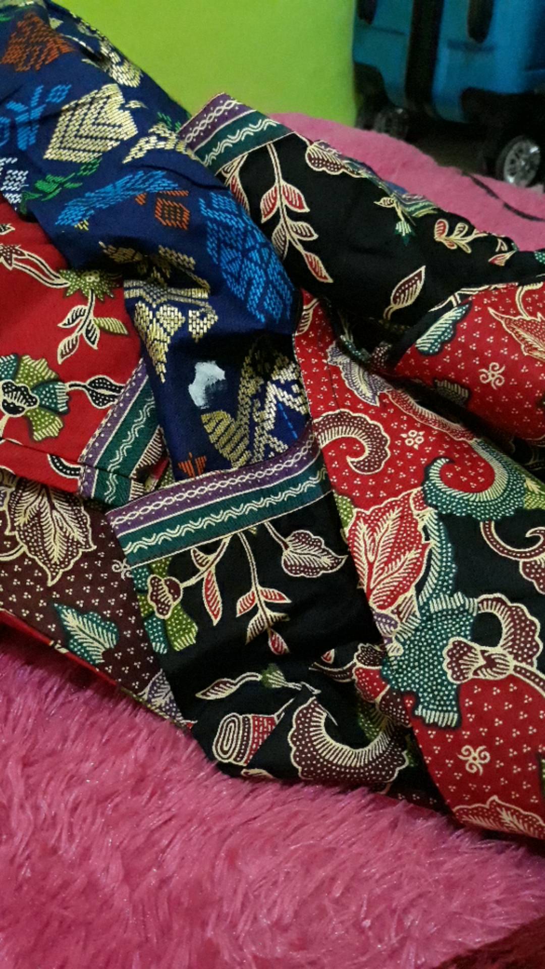 Qnunbatik Kemeja Batik Lengan Pendek Standard - Jumbo 5l Santika Prodo
