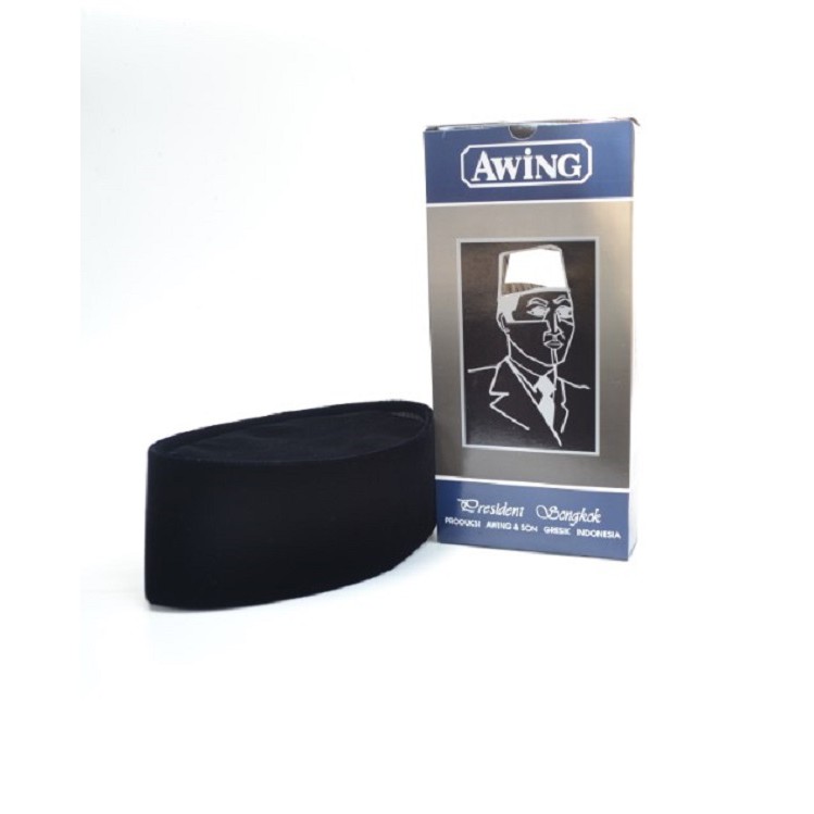 Kopiah Awing Songkok Peci Hitam Awing Original