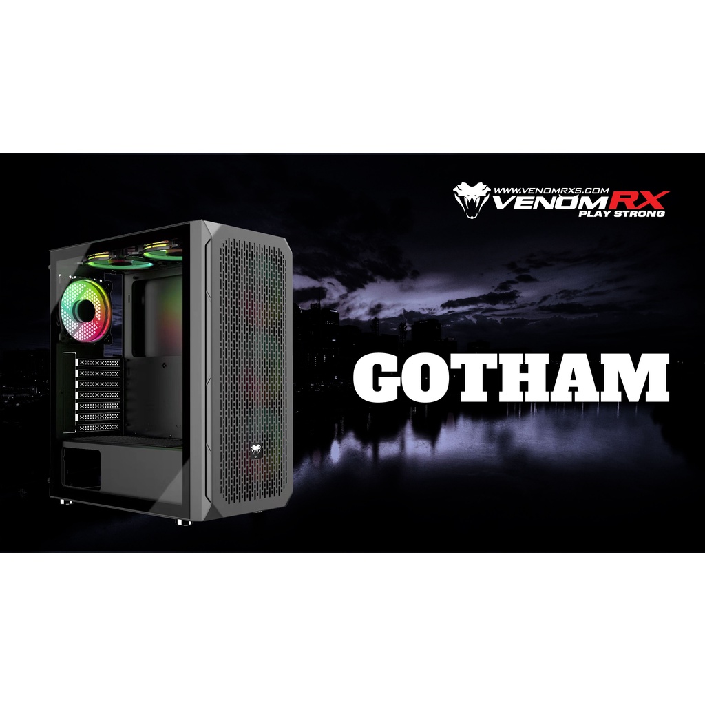 Casing Pc Gaming VenomRx Gotham RGB