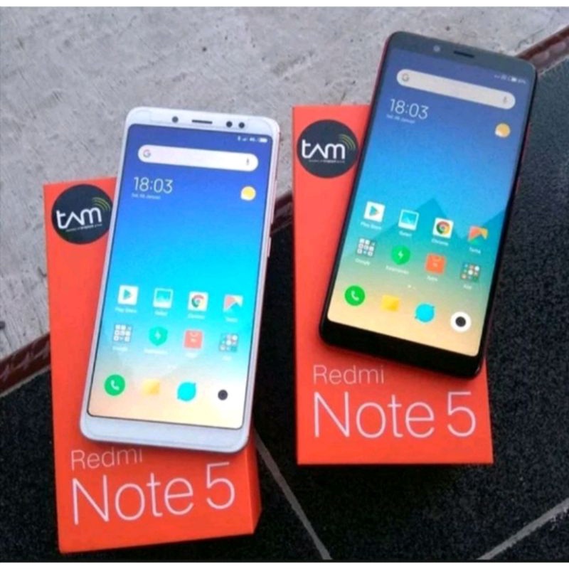 XIAOMI REDMI NOTE 5 RAM 3/32 &amp; 4/64 BEKAS MULUS NO MINUS