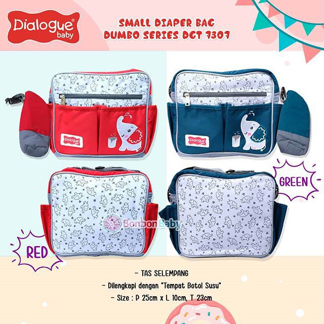 Dialogue Baby Tas Bayi Besar Set Multi Saku Dumbo Series DGT7309