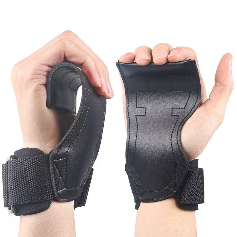 Weight lifting hand grip - Glove fitness kulit - wrist support