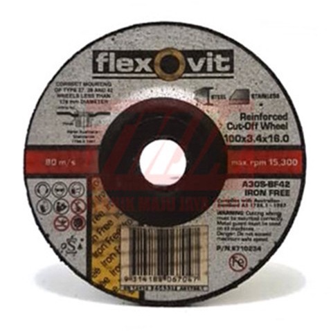 FLEXOVIT Cutting Wheel / Batu Potong Gerinda 4" 4 inch 100x3.4 100mm
