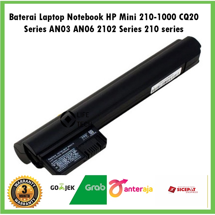 Baterai Netbook HP MINI 210-1000 CQ20 Series AN03 AN06 2102 series 210 Series 210-1000 Series 596239-001, 582213-251, 590543-001, HSTNN-XB0P, HSTNN-Q46C, HSTNN-LB0P, HSTNN-IB0P, HSTNN-LBOP, HSTNN-IB0O, HSTNN-IB00, HSTNN-IBOO, 590543-001, 582214-141