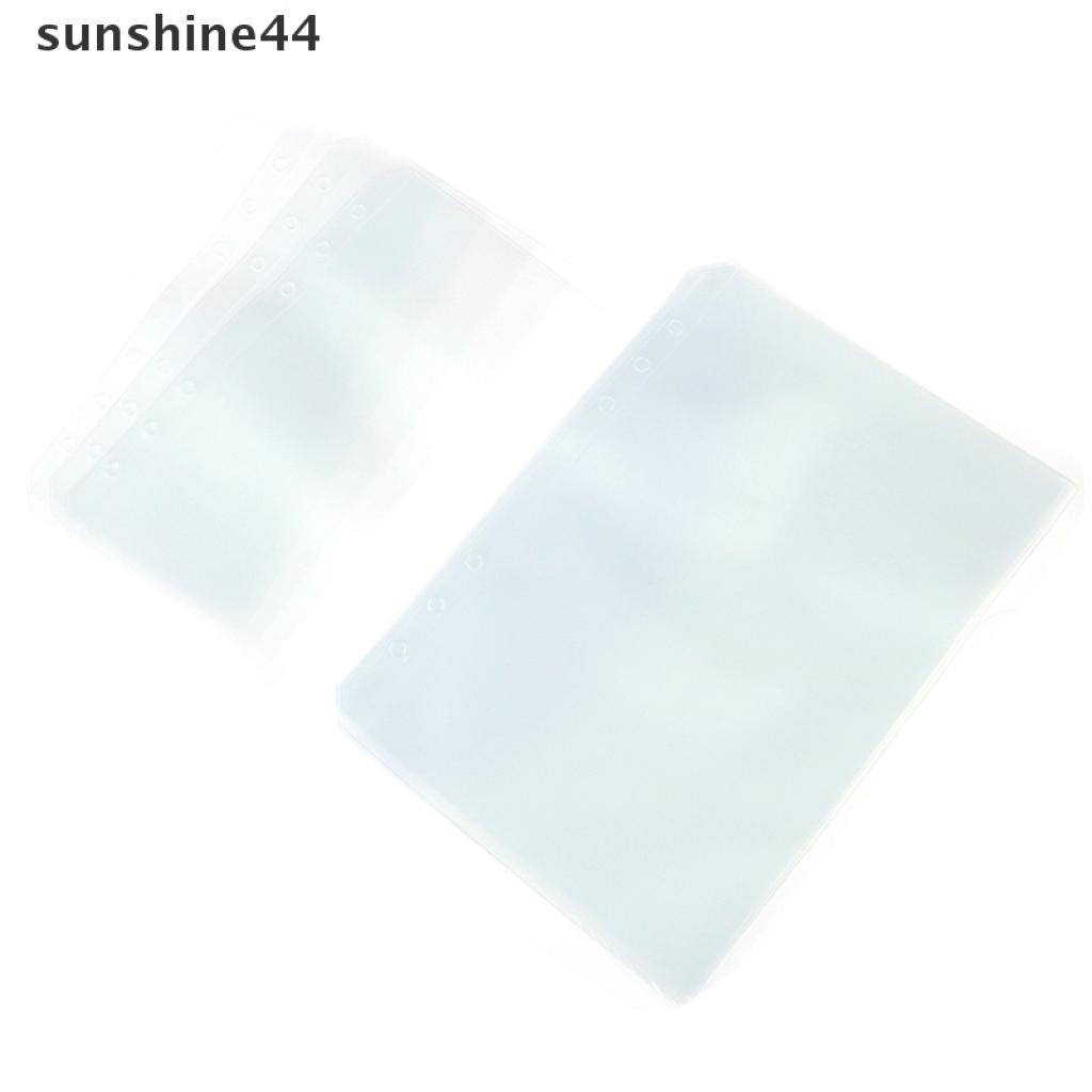 Sunshine 1PC Binder Transparan Ukuran A5 A6 A7 Untuk Notebook