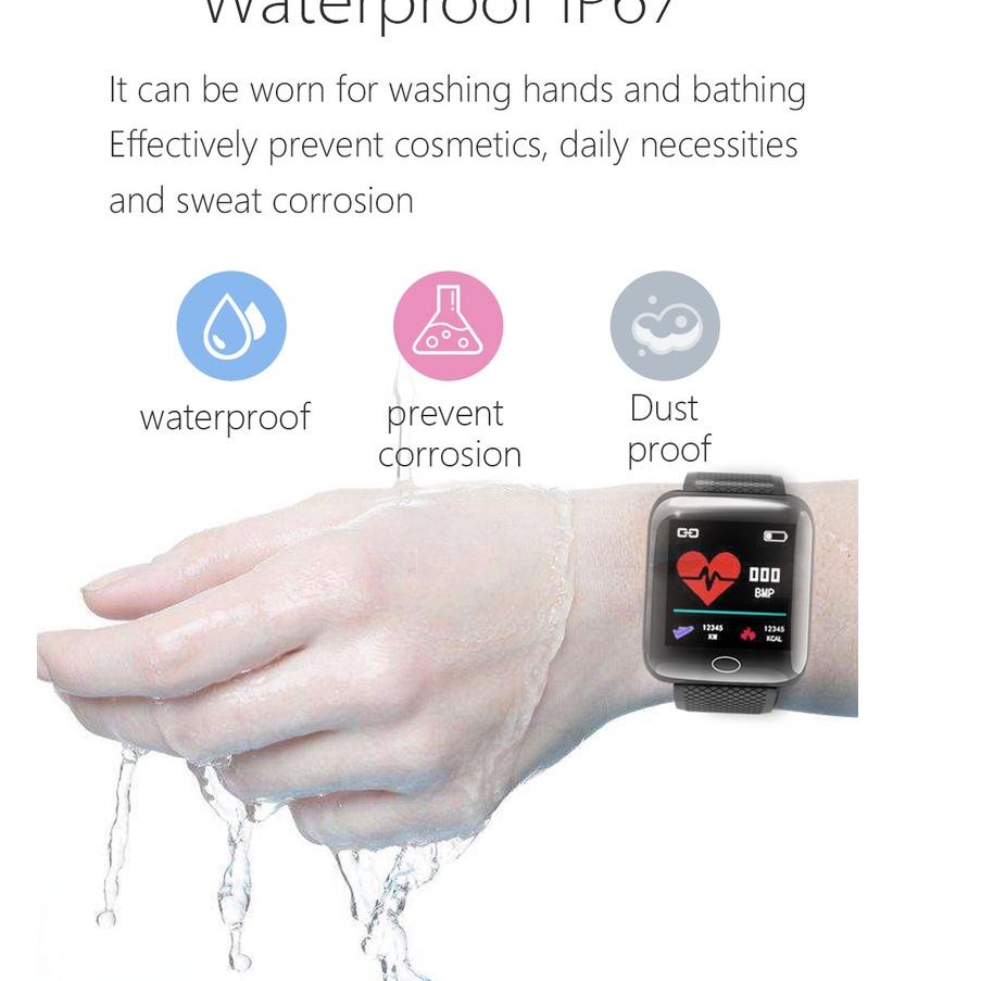Koleksi Terbaru.. Smartwatch 116 Plus Jam Tangan Pria Smartwatch Jam Tangan Pintar Jam Tangan Cowok 