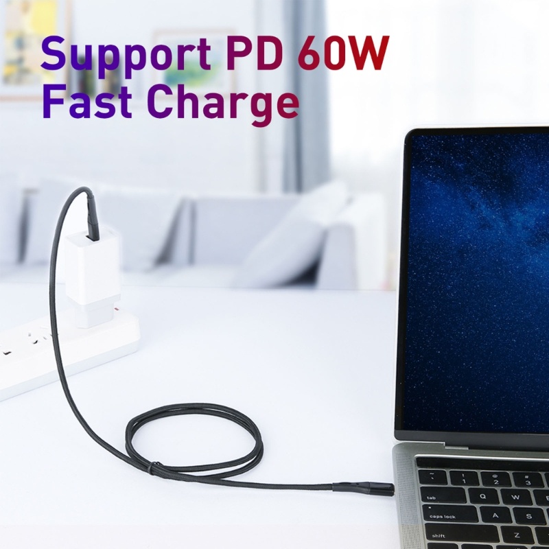 Zzz Kabel Data / Charger USB Tipe C Ke USB C 60W QC3.0 &amp; PD 2in1 Untuk Handphone