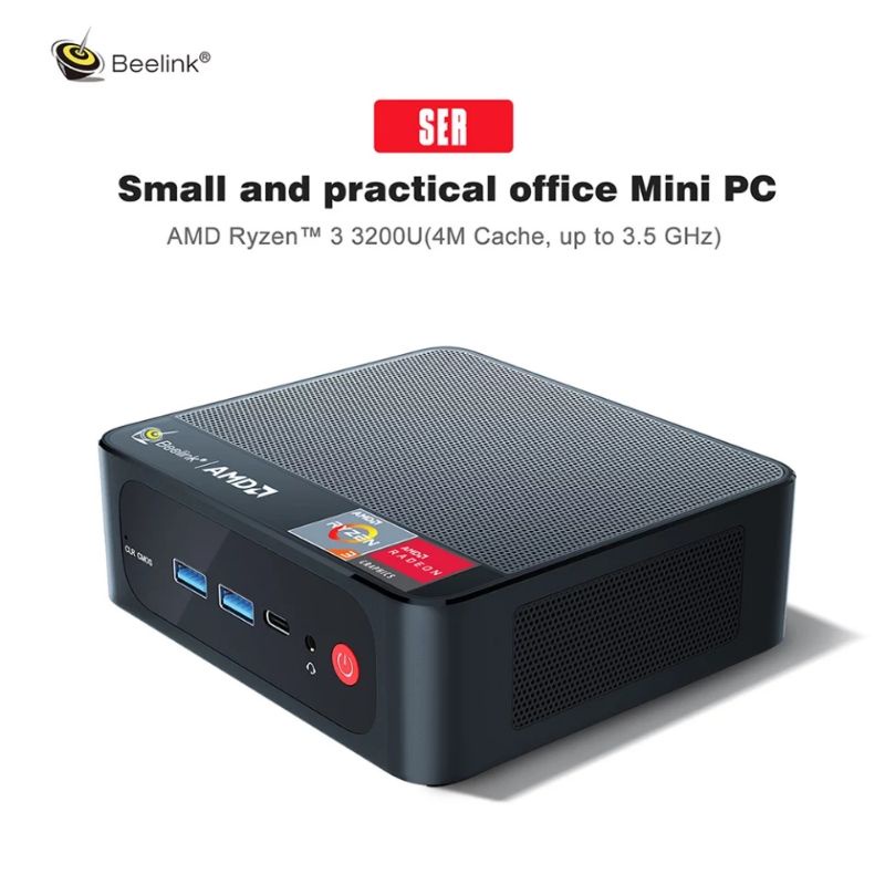 Mini PC Beelink SER3 2023 AMD Ryzen 3200U 8/500GB NVMe Windows 11 Pro