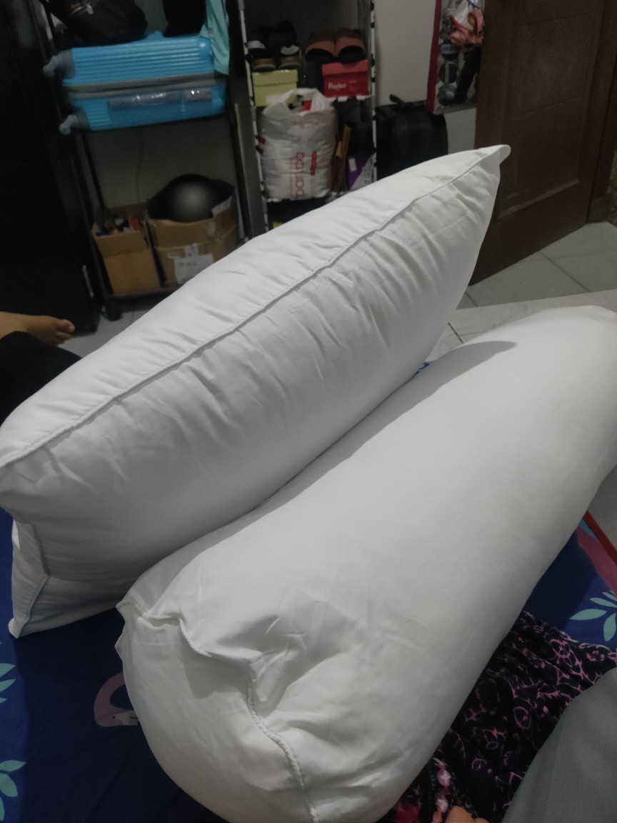 1 Set Bantal Dan Guling Zara Aisyah Empuk Lembut Kualitas Hotel