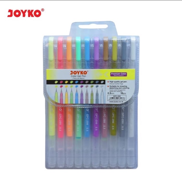

Joyko Color Gel Pen warna Pastel Gpc-299 Gpc299 10 warna