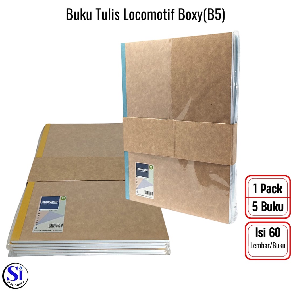 

BUKU TULIS LOCOMOTIF PREMIUM B5 60 LEMBAR ISI 5 PCS