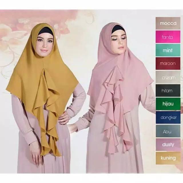 Khimar Sheva /Khimar Syari /Jilbab syari / Jilbab Instan