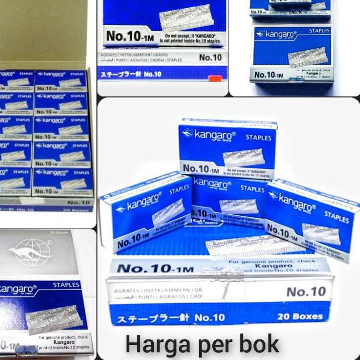 

[KeK㊖] Isi staples kangaro No.10 ( 20 kotak ) ||Pasti Murah
