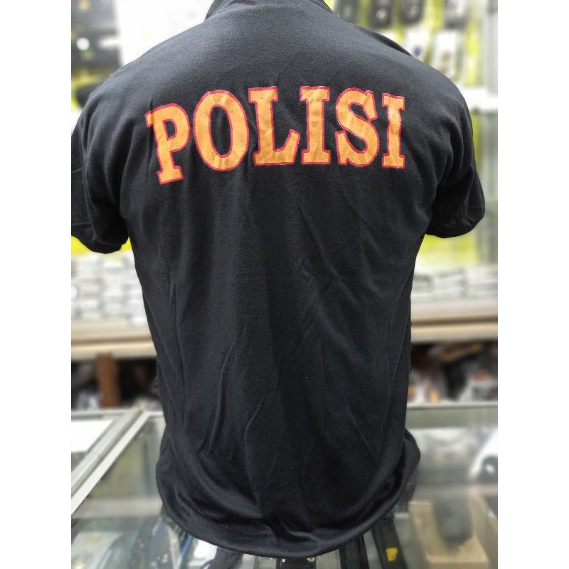 Kaos Oblong Polri Hitam Kaos Polisi Hitam