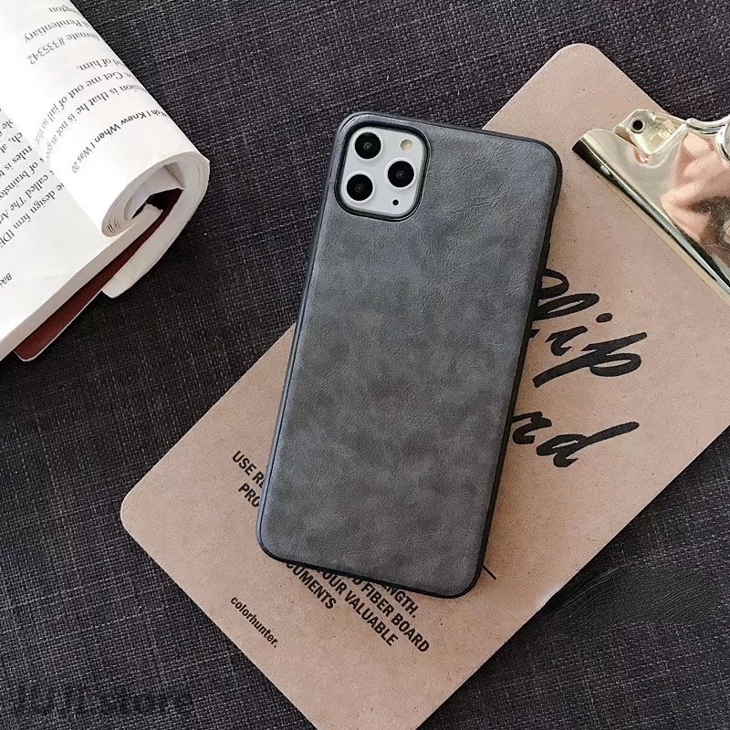 Case Bahan Kulit Pu Dengan Logo Untuk Iphone 7 8 Plus X Xs Xr 13 12 11 Pro Max