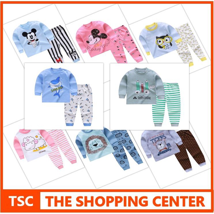 TSC  - BJB3 Setelan Anak 0 - 4 Tahun Model 17 - 24 Pijama Anak Baju Anak Baju Panjang Celana Panjang