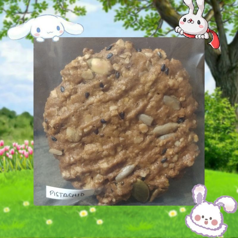 

Rasa Pistachio Healthy Cookies Rasa Coklat/Cemilan Sehat/Cookies Sehat