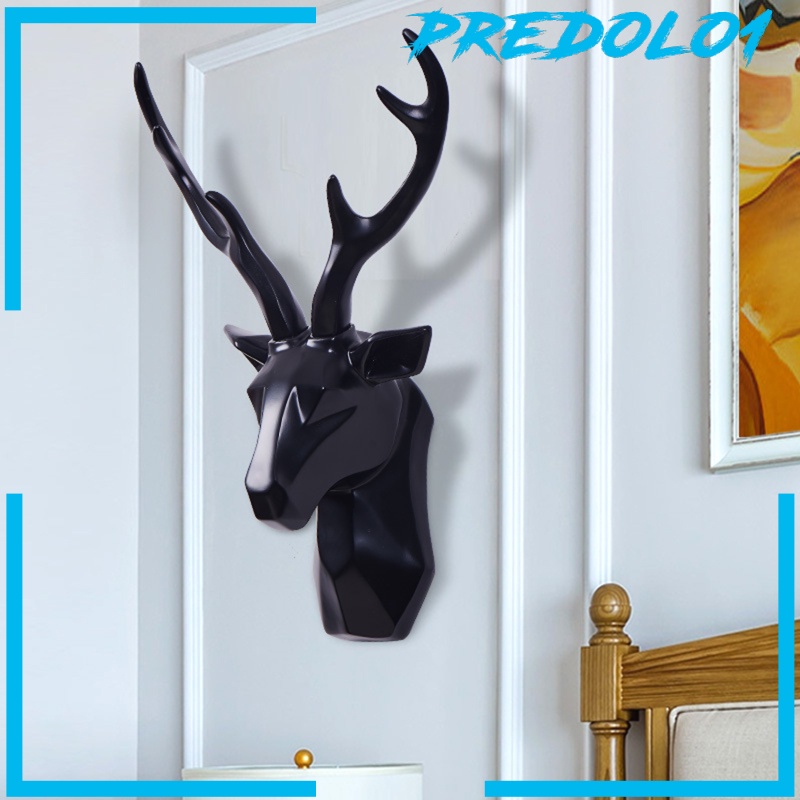 Predolo1 Patung Kepala Rusa 3d Bahan Resin Untuk Dekorasi Rumah