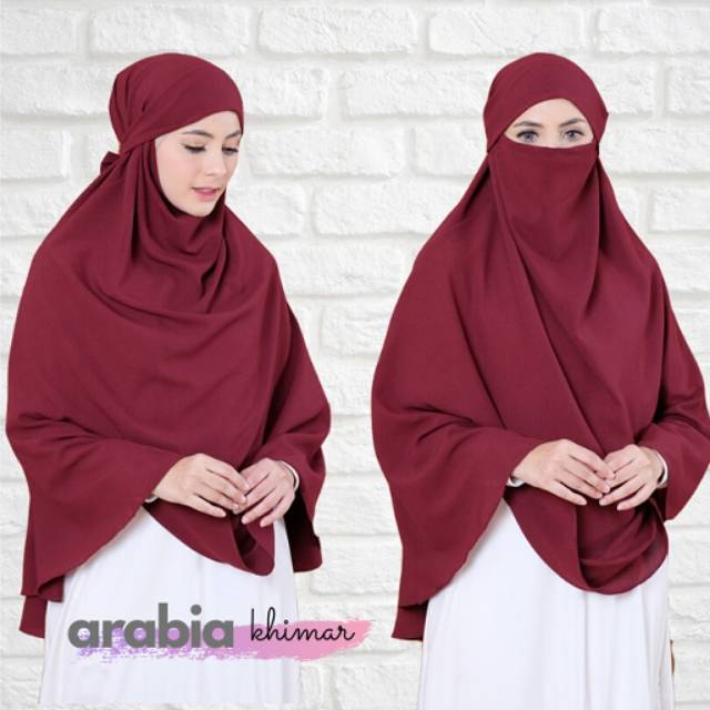 HIJAB INSTAN CADAR / NIQAB JUMBO SYARI ANTI