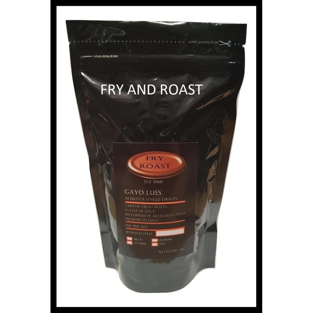 

DISKON! KOPI ROBUSTA ACEH GAYO 250 GRAM (BIJI/BUBUK)
