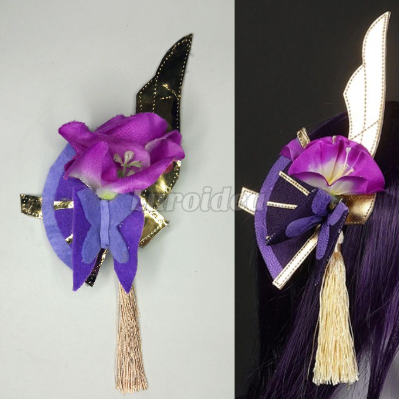 Jepit Baal Raiden Shogun Genshin Impact Cosplay