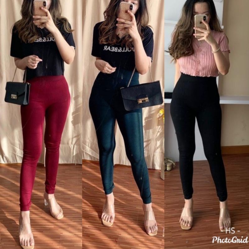 LEGGING PANJANG HW IMPORT PREMIUM KODE901999/JEGGING 7PER8/PANJANG/JUMBO/HW LEGGING