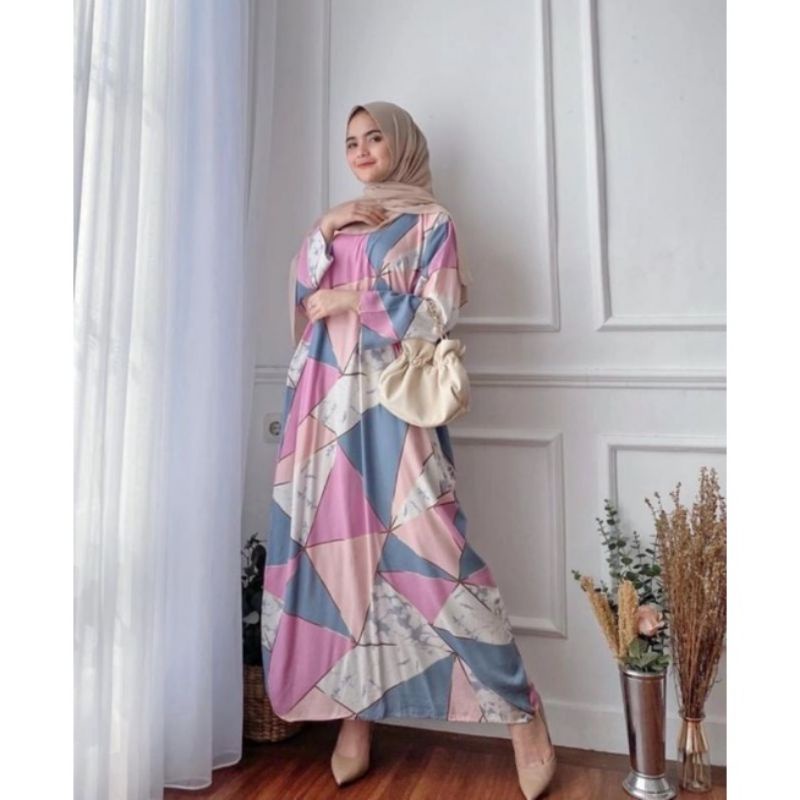 daster long lengan panjang LD 120 PB 130 bawah mata kaki, daster panjang viral kekinian, daster rayon busui terlaris ARBANI COLECTION-ORINA ( CHANDA )