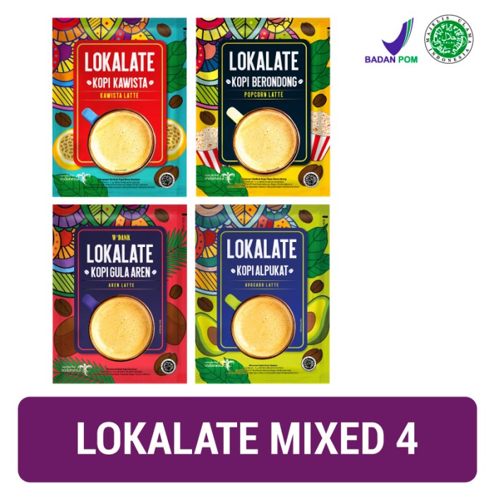 

TERBARU Lokalate Mixed Package 4 Varian (10 Sch x 4)