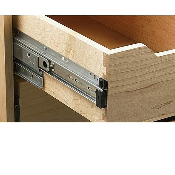 ✺ Rel Laci (Hitam) 40 Cm 1 set (2 pcs) Double Track Mapla Full Extention 3,5cm ( 2x Tarik) Free Skru