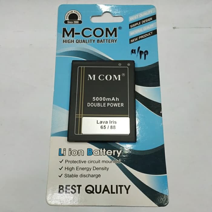 Battery Batre Baterai Double Power Mcom Lava Iris 65 88