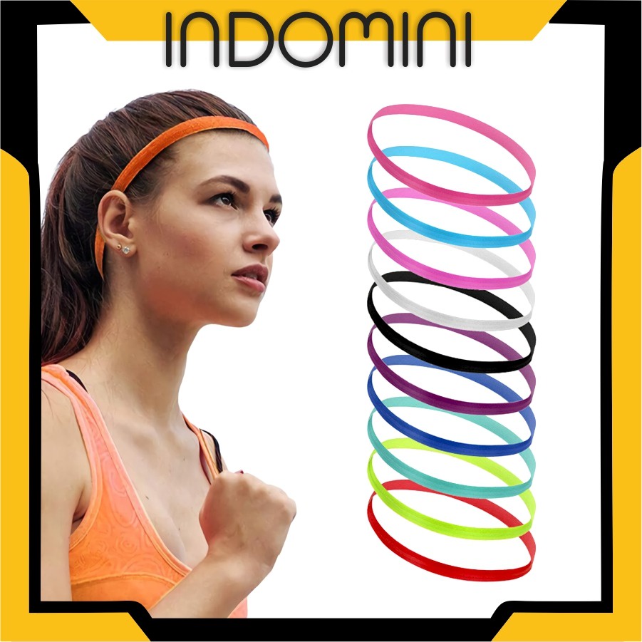 INDOMINI R496 Mini Hairband Sport / Headband Sport / Ikat Kepala / Bando / Bandana