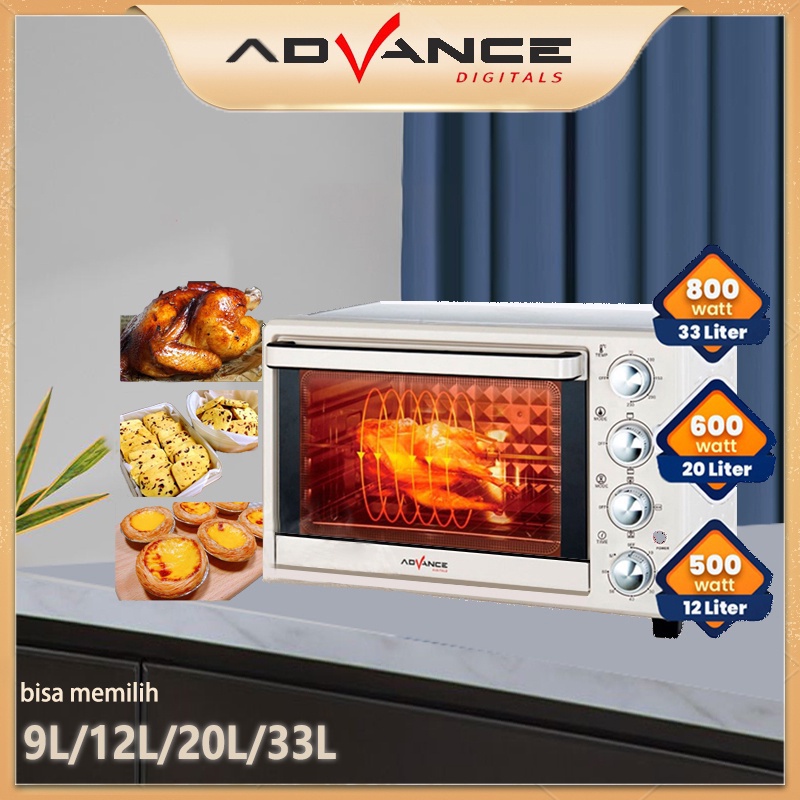 [garansi satu tahun]  Adcance  Oven listrik rumah multi-fungsi 20L oven listrik oven daya rendah