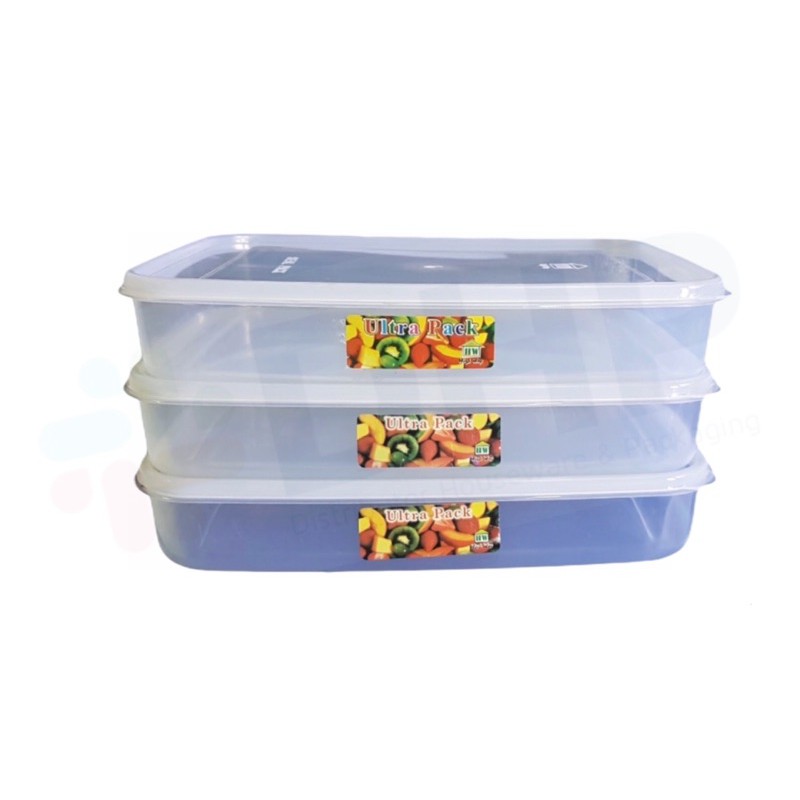 Ultrapack 2000 (28x20.5 h:5) Kotak Bekal Makan Lunch Box Food Container Plastik Tempat Penyimpanan