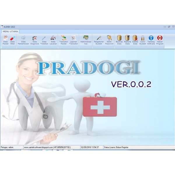Software Klinik Praktek dokter Gigi