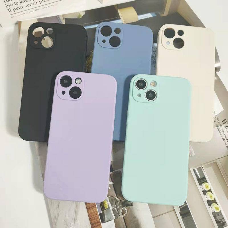 Soft Case Bahan Silikon Untuk iPhone 13 12 11 Pro MAX Mini X XS MAX XR SE 2020 2022 6 6S 7 8 Plus