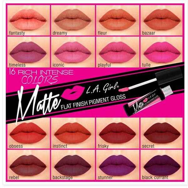 L.A GIRL MATTE FLAT FINISH PIGMENT GLOSS