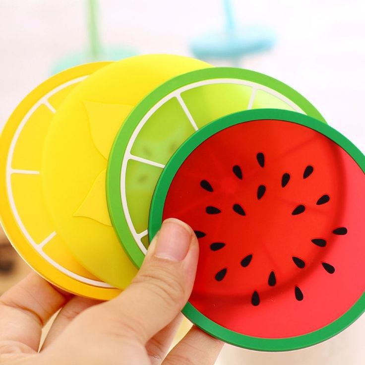 [IMPORT]TATAKAN GELAS SILICONE/ALAS GELAS BENTUK BUAH