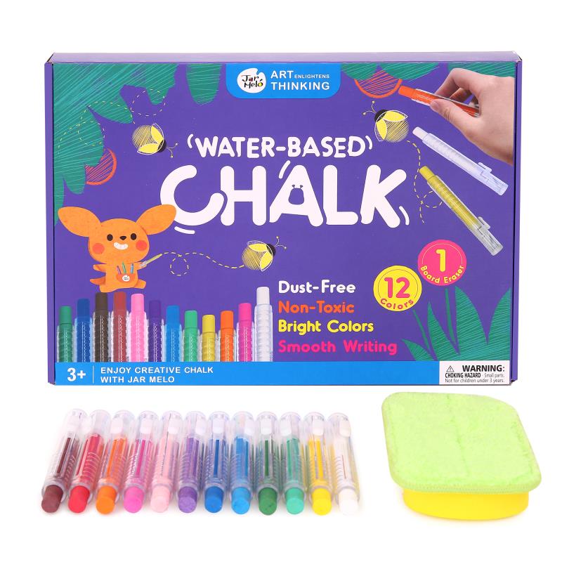 

Joan Miro Jar Melo Water Based Chalk 12 color kapur anti debu dustless