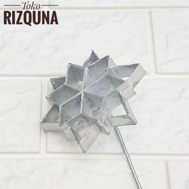 Cetakan kue kembang goyang bintang tumpuk