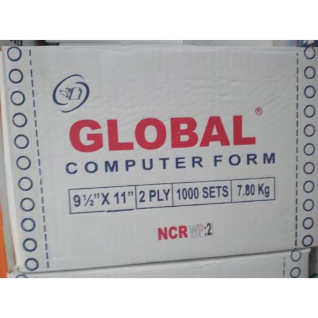 

Continuous forms 9 1 /2 x 11 2 ply : 2 warna Global