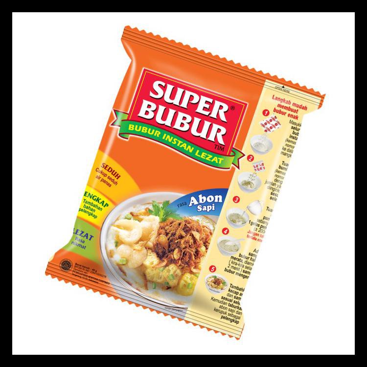 

SUPER BUBUR ABON SAPI SINGLE 45 GR BERKUALITAS