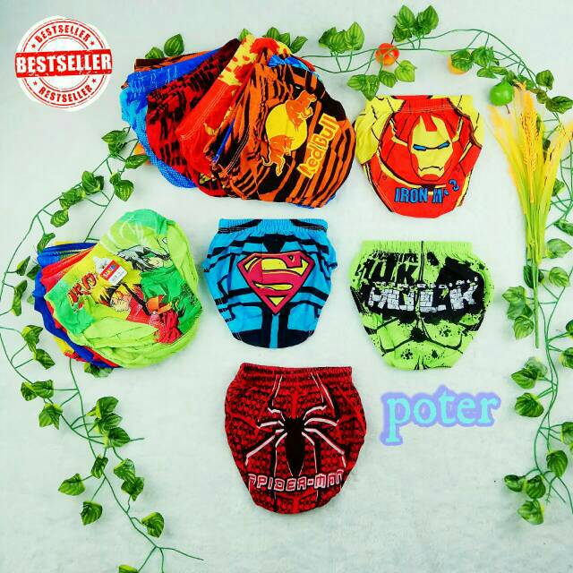 celana dalam Cd anak laki laki cowok karakter kartun celana dalam Cd anak laki laki cowok karakter kartun
